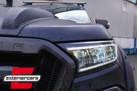 Full LED prednja svjetla LightBar SEQ žmigavci (crna) / Ford Ranger (2015-2022), LPFO93