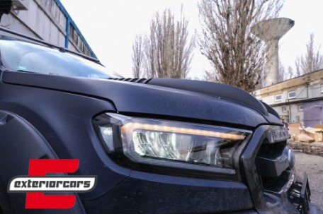Full LED prednja svjetla LightBar SEQ žmigavci (crna) / Ford Ranger (2015-2022), LPFO93