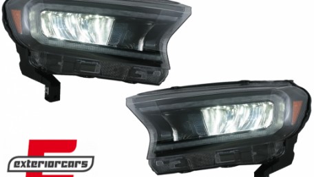Full LED prednja svjetla LightBar SEQ žmigavci (crna) / Ford Ranger (2015-2022), LPFO93