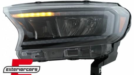 Full LED prednja svjetla LightBar SEQ žmigavci (crna) / Ford Ranger (2015-2022), LPFO93