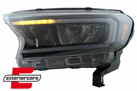 Full LED prednja svjetla LightBar SEQ žmigavci (crna) / Ford Ranger (2015-2022), LPFO93