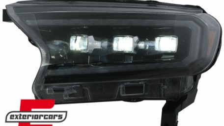 Full LED prednja svjetla LightBar SEQ žmigavci (crna) / Ford Ranger (2015-2022), LPFO94