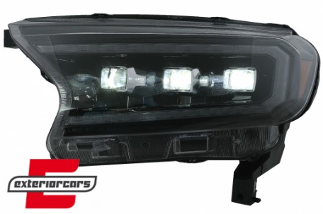 Full LED prednja svjetla LightBar SEQ žmigavci (crna) / Ford Ranger (2015-2022), LPFO94