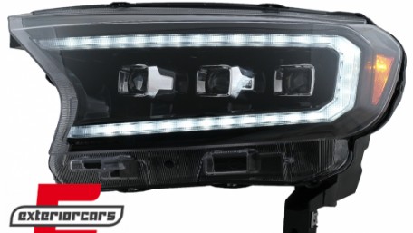 Full LED prednja svjetla LightBar SEQ žmigavci (crna) / Ford Ranger (2015-2022), LPFO94