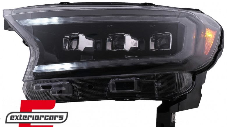 Full LED prednja svjetla LightBar SEQ žmigavci (crna) / Ford Ranger (2015-2022), LPFO94