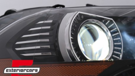 Full LED prednja svjetla RGB DRL SEQ žmigavci (crna) / Ford Mustang VI Facelift (2018-2022), LPFO96