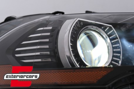 Full LED prednja svjetla RGB DRL SEQ žmigavci (crna) / Ford Mustang VI Facelift (2018-2022), LPFO96