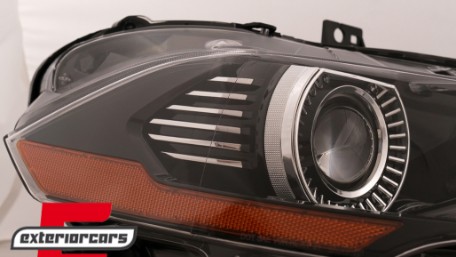 Full LED prednja svjetla RGB DRL SEQ žmigavci (crna) / Ford Mustang VI Facelift (2018-2022), LPFO96
