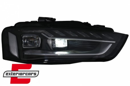 Full LED prednja svjetla SEQ žmigavci A4 B9.5 look / Audi A4 B8.5 Facelift (2012-2015) sa halogenim svjetlima, LPAUH3