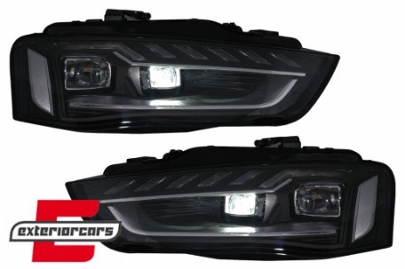 Full LED prednja svjetla SEQ žmigavci A4 B9.5 look / Audi A4 B8.5 Facelift (2012-2015) sa halogenim svjetlima, LPAUH3