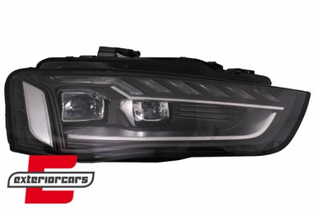 Full LED prednja svjetla SEQ žmigavci A4 B9.5 look / Audi A4 B8.5 Facelift (2012-2015) sa Xenon svjetlima, LPAUH4