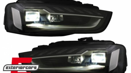 Full LED prednja svjetla SEQ žmigavci A4 B9.5 look / Audi A4 B8.5 Facelift (2012-2015) sa Xenon svjetlima, LPAUH4