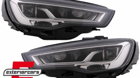 Full LED prednja svjetla SEQ žmigavci / Audi A3 8V (2012-2016) sa halogenim svjetlima, LPAUH1