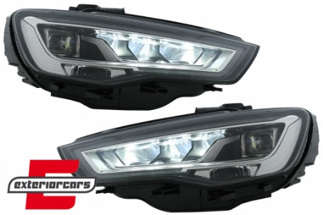 Full LED prednja svjetla SEQ žmigavci / Audi A3 8V (2012-2016) sa Xenon svjetlima, LPAUH2