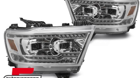 Full LED prednja svjetla SEQ žmigavci (chrome) / DODGE RAM (2019-2022), LPDO46