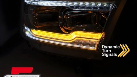 Full LED prednja svjetla SEQ žmigavci (chrome) / DODGE RAM (2019-2022), LPDO46