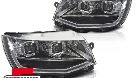 Full LED prednja svjetla SEQ žmigavci (chrome) / VW Transporter T6 (2015-2019), LPVWX6