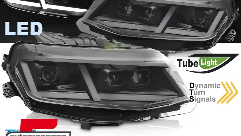 Full LED prednja svjetla SEQ žmigavci (crna) / Chevrolet Camaro (2016-2018), LPCT23