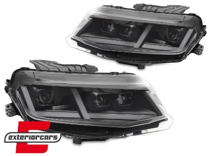 Full LED prednja svjetla SEQ žmigavci (crna) / Chevrolet Camaro (2016-2018), LPCT23
