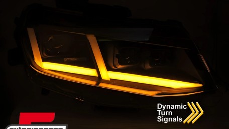 Full LED prednja svjetla SEQ žmigavci (crna) / Chevrolet Camaro (2016-2018), LPCT23