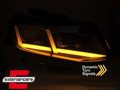 Full LED prednja svjetla SEQ žmigavci (crna) / Chevrolet Camaro (2016-2018), LPCT23