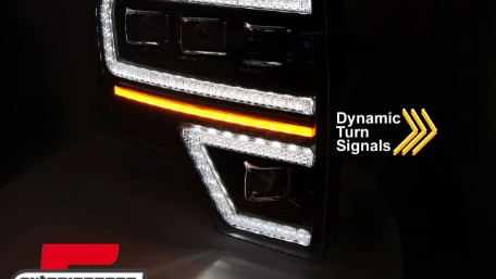 Full LED prednja svjetla SEQ žmigavci (crna) / FORD F150 MK12 (2008-2014), LPFOA2