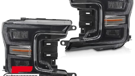 Full LED prednja svjetla SEQ žmigavci (crna) / FORD F150 Mk13 Facelift (2017-2020), LPFOA1