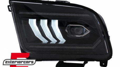 Full LED prednja svjetla SEQ žmigavci (crna) / Ford Mustang V (2004-2009), LPFO99