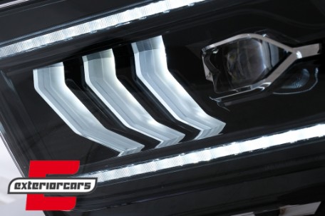 Full LED prednja svjetla SEQ žmigavci (crna) / Ford Mustang V (2004-2009), LPFO99