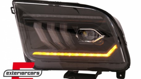 Full LED prednja svjetla SEQ žmigavci (crna) / Ford Mustang V (2004-2009), LPFO99