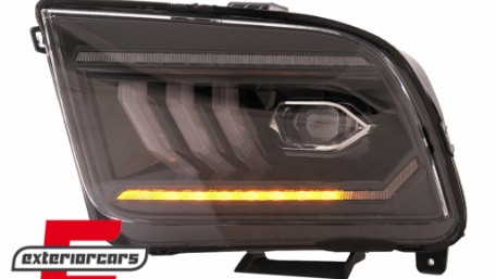 Full LED prednja svjetla SEQ žmigavci (crna) / Ford Mustang V (2004-2009), LPFO99