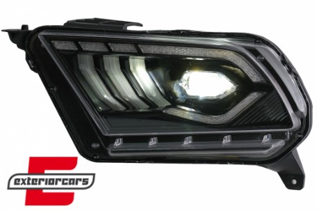 Full LED prednja svjetla SEQ žmigavci (crna) / Ford Mustang V (2010-2014), LPFO98