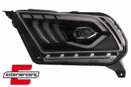 Full LED prednja svjetla SEQ žmigavci (crna) / Ford Mustang V (2010-2014), LPFO98