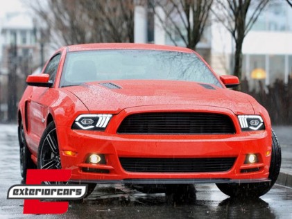 Full LED prednja svjetla SEQ žmigavci (crna) / Ford Mustang V (2010-2014), LPFO98