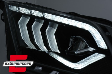 Full LED prednja svjetla SEQ žmigavci (crna) / Ford Mustang V (2010-2014), LPFO98