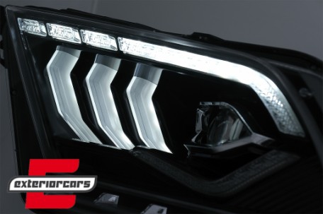 Full LED prednja svjetla SEQ žmigavci (crna) / Ford Mustang V (2010-2014), LPFO98