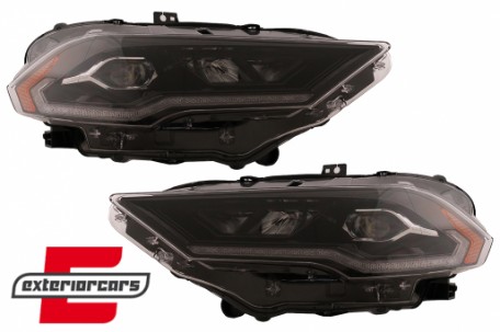 Full LED prednja svjetla SEQ žmigavci (crna) / Ford Mustang VI Facelift (2018-2023), LPFO97