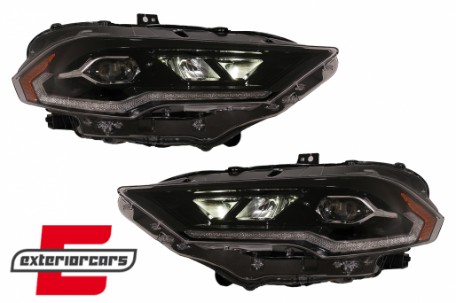 Full LED prednja svjetla SEQ žmigavci (crna) / Ford Mustang VI Facelift (2018-2023), LPFO97