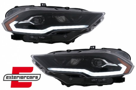 Full LED prednja svjetla SEQ žmigavci (crna) / Ford Mustang VI Facelift (2018-2023), LPFO97