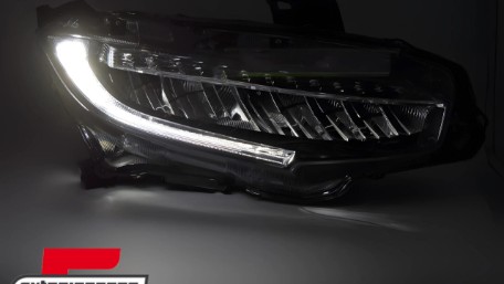 Full LED prednja svjetla SEQ žmigavci (crna) / Honda Civic Mk10 (2016-2021), LPHO35