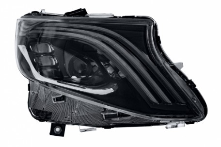 Full LED prednja svjetla SEQ žmigavci (crna) / Mercedes V-klasa Vito W447 (2014-2023), LPMEF0