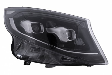 Full LED prednja svjetla SEQ žmigavci (crna) / Mercedes V-klasa W447 Vito (2014-2023), LPMEF9