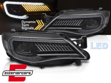Full LED prednja svjetla SEQ žmigavci (crna) Subaru WRX (2008-2014), LPSU22