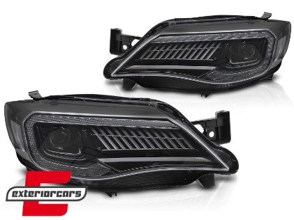 Full LED prednja svjetla SEQ žmigavci (crna) Subaru WRX (2008-2014), LPSU22