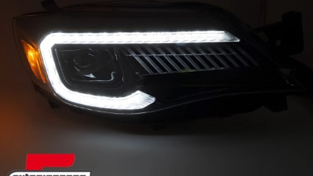 Full LED prednja svjetla SEQ žmigavci (crna) Subaru WRX (2008-2014), LPSU22
