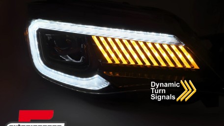 Full LED prednja svjetla SEQ žmigavci (crna) Subaru WRX (2008-2014), LPSU22