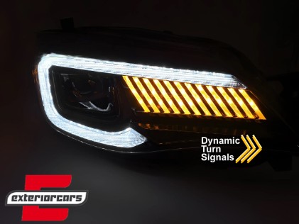 Full LED prednja svjetla SEQ žmigavci (crna) Subaru WRX (2008-2014), LPSU22