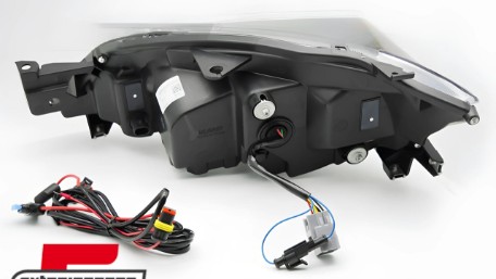 Full LED prednja svjetla SEQ žmigavci (crna) Subaru WRX (2008-2014), LPSU22