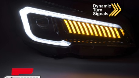 Full LED prednja svjetla SEQ žmigavci (crna) / Subaru WRX (2014-2021), LPSU24