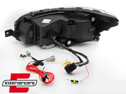 Full LED prednja svjetla SEQ žmigavci (crna) / Subaru WRX (2014-2021), LPSU24